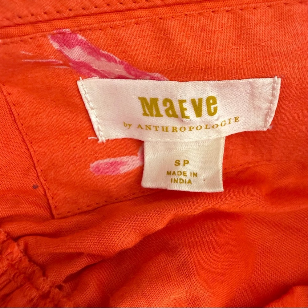 Anthropologie Maeve Mainely Lobster Wrap Dress red 23685 - Picture 8 of 11